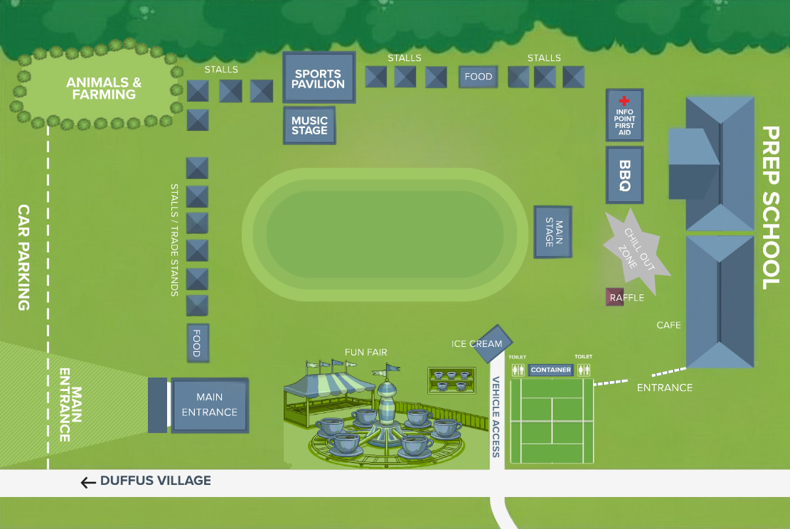 Gordonstoun Highland Games Map