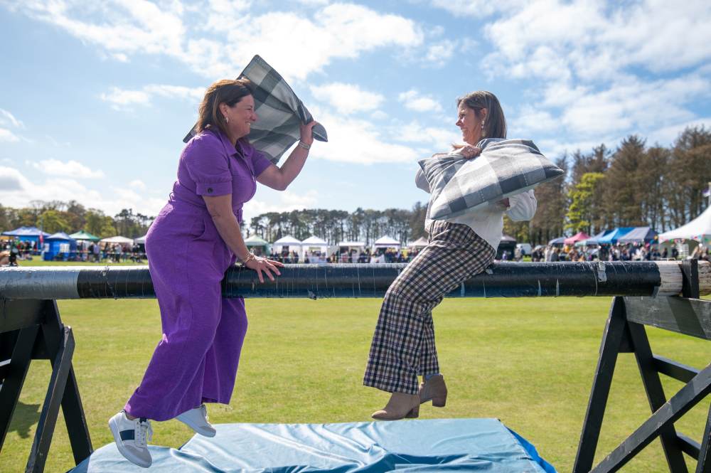 Chieftain Emma Henderson at Gordonstoun HIghland Games